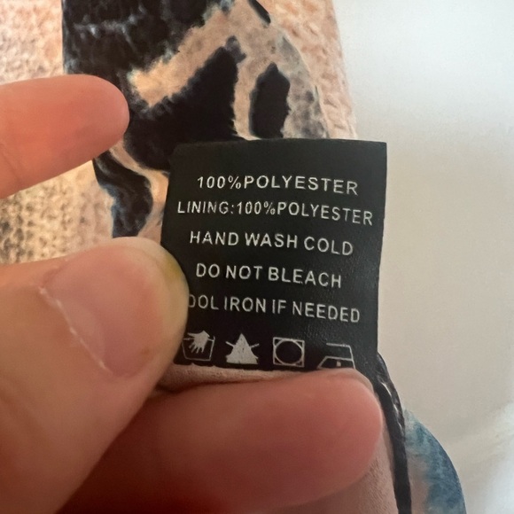 Buddy Love Kris Pink & Blue Snakeskin Dress - Picture 6 of 8